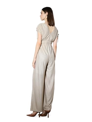 ONLY Women's Regular Fit Gold Jumpsuit