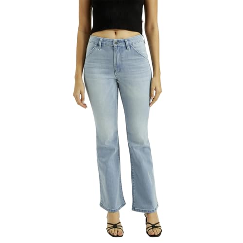 Levi's Women's High Rise 726 Slim Flare Fit Light-Blue Jeans