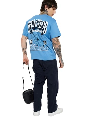 Max Men's Regular Fit T-Shirt (UBCKHCTS005LI_Blue