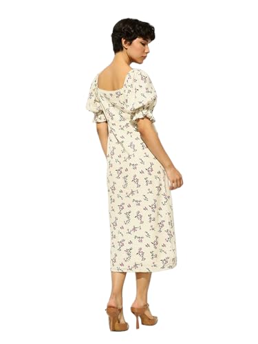 ONLY Women's Fit and Flare White Dress