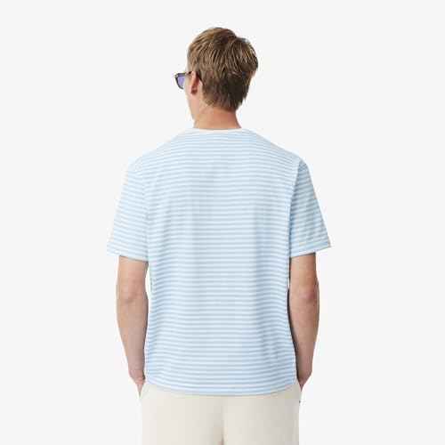 Lacoste Men's Classic Fit T-Shirt (TH9749F6Z_White / Blue
