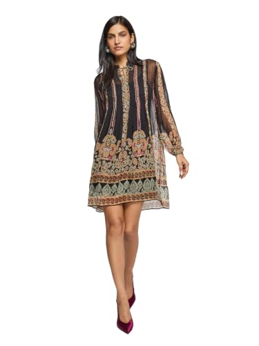 Label RITU KUMAR Black Misaki Short Dress with Camisole