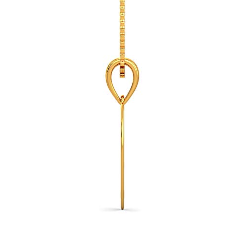 Joyalukkas 22k (916) Purity | HUID & BIS Hallmark | Golden Heart Patterned Pendant For Women