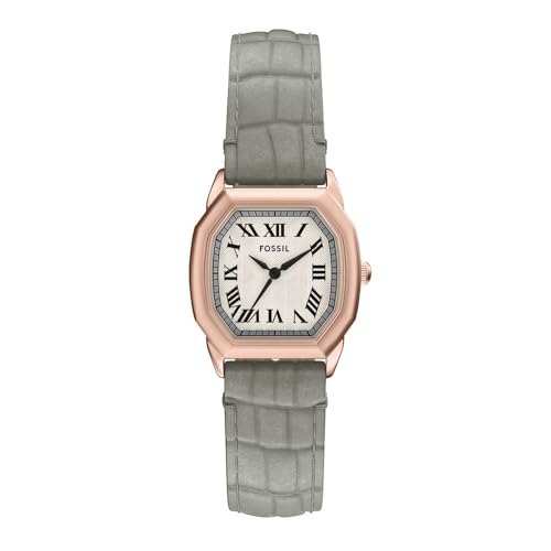 Fossil Harlow Grey Quartz Leather Watch ES5435