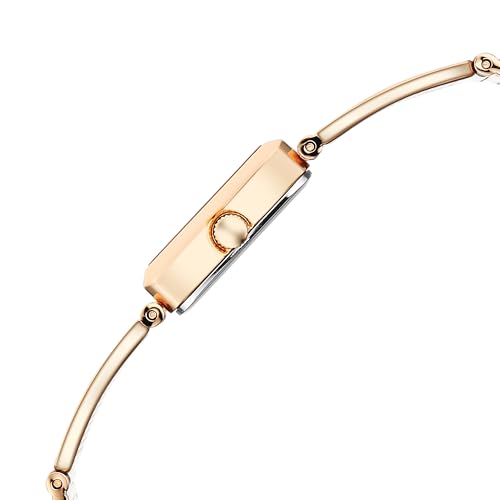 Titan Raga Ethereal Quartz White Rectangular Dial Women's Watch | Stainless Steel Strap Material | Watches for Man Analog - 95300WM01