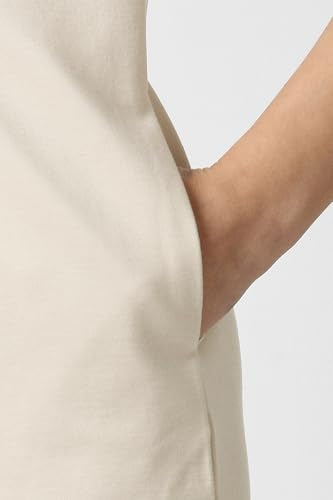 Women Beige Solid Knee Length Formal Dress