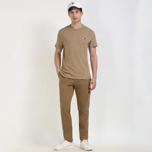 Tommy Hilfiger Mens Brown Color Tshirt (XL)