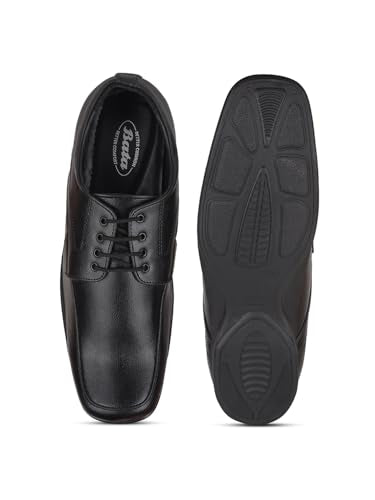 Bata Quin Two Men's Black Formal Shoes - 7 UK (8216651)