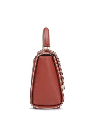 Da Milano Genuine Leather Brown Satchel (01564) (Small)