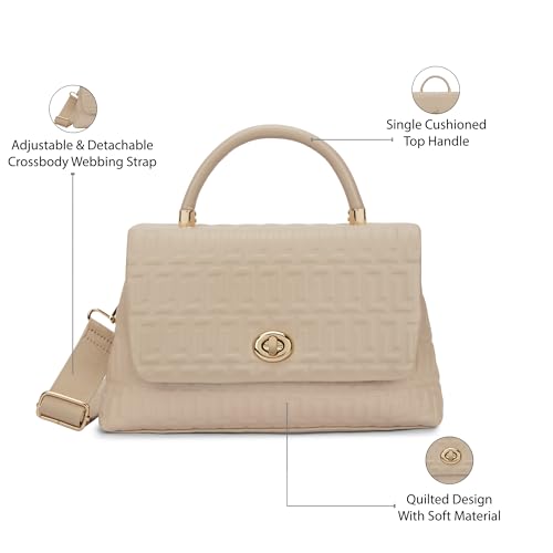 Lavie Luxe Women's Chaney Flap Satchel Bag | Satchel Handbag for Work | Ladies purse | Stylish Shoulder Bag | Gift for Women