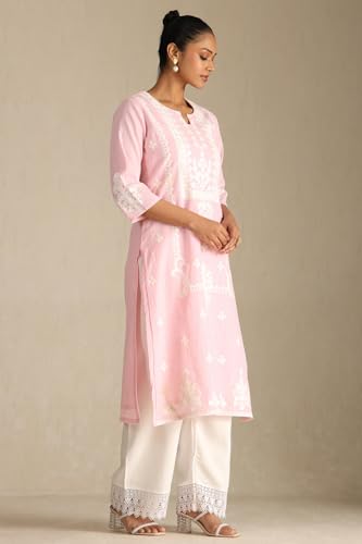 Soch Women's Pure Cotton Kurta Set (NFB-EWS5KS10824_Pink