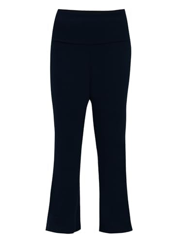 VERO MODA Girl Mid Rise Flared Navy Blue Pants