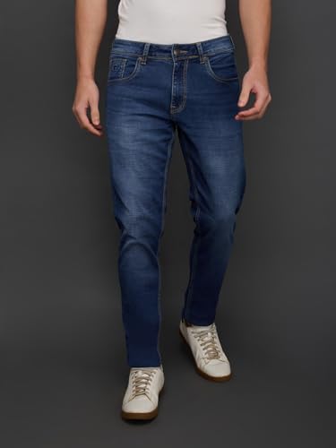 Giordano Men Blue Slim Fit Mid-Rise Stretchable Jeans