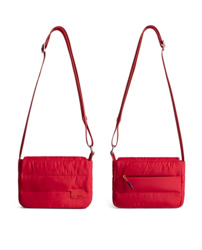 DailyObjects Scarlet Wing Crossbody Bag For Girls, Men and Women | Crafted with soft-touch Polyester | One Spacious Main Zippered Compartment and Two Deep Slip Pockets | Detachable Strap