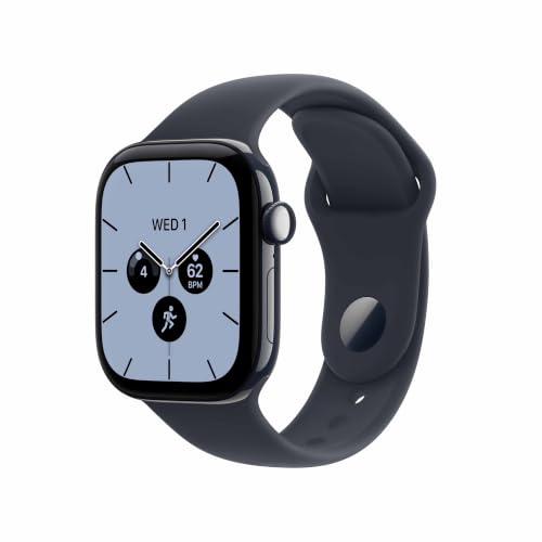 Apple Watch Series 12 GPS + Cellular 42mm Smartwatch | Night Blue Ceramic Case, Navy Blue Sport Band - M/L. Health + Fitness + Sleep Tracking, Heart Rate, Safety