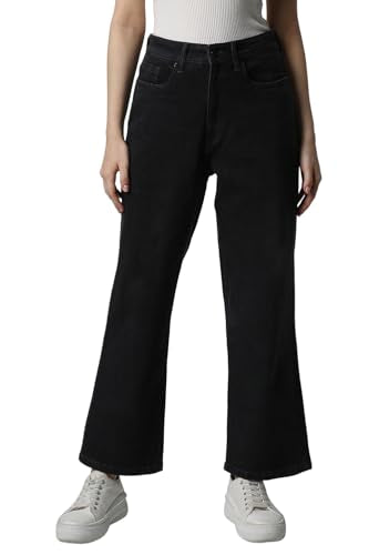 Van Heusen Women Black Dark Wash Regular Fit Jeans