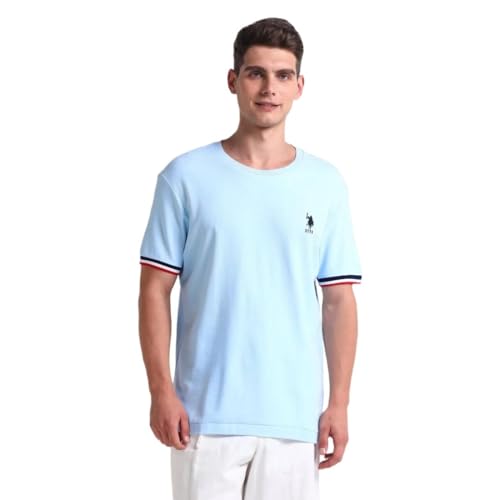 U.S. POLO ASSN. Slim Fit Cotton T-Shirt Light Blue