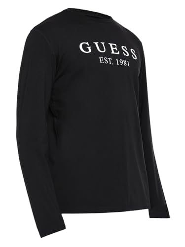 GUESS Blue Printed Round Neck T-Shirt