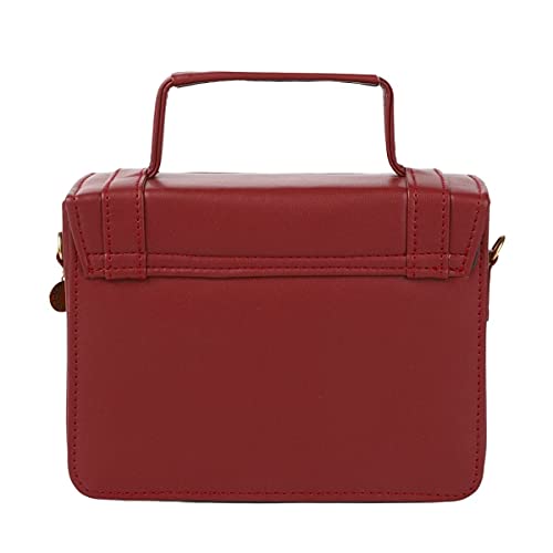 ACCESSHER stylish trendy Maroon Solid Sling Bag for girls and women