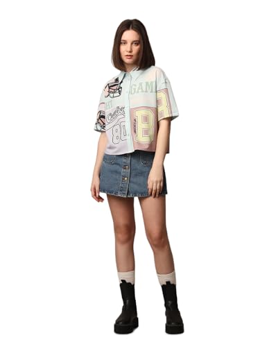 ONLY Women Printed Relaxed Fit Casual Multicolor Shirt