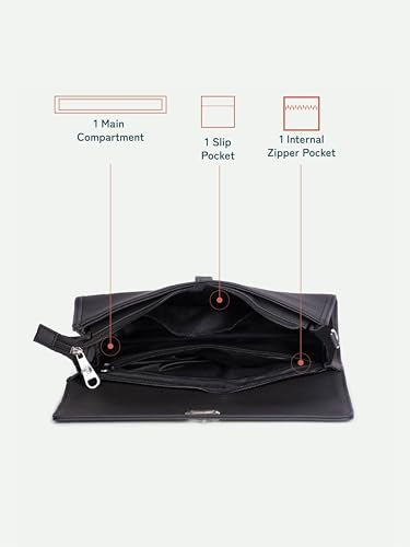 ZOUK Rhea Kapoor Tarini Clutch for Women | Elegant Flap Closure Evening Clutch | Detachable Adjustable Strap | Party & Formal Event Purse | Lakshadweep Azure