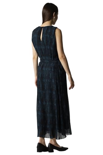 Van Heusen Women's Polyester Modern Maxi Dress (VWDRERGF288197_Black