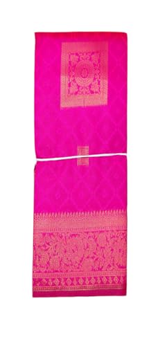 SREE KUMARAN Women's Kanchipuram Kubera Silk Pure Pattu Sarees With Blouse (VSK271-6)