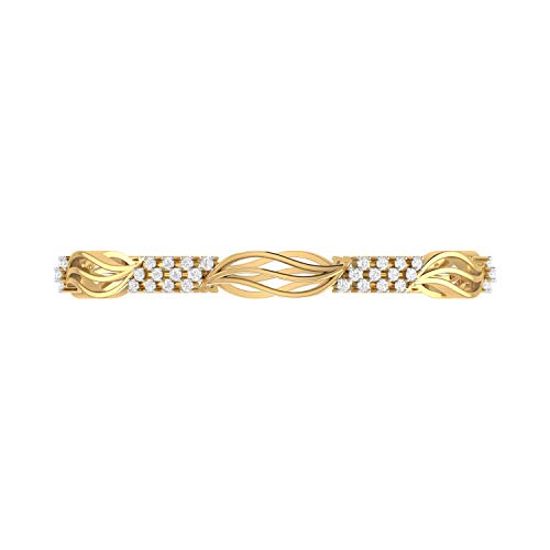PC Jeweller 14k (585) Yellow Gold and Solitaire Bangle for Women