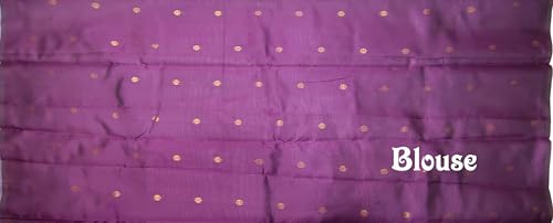 SREE KUMARAN Women's Kanchipuram Kubera Silk Pure Pattu Sarees With Blouse 1