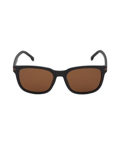 Carlton London Brown and Gold Toned with Brown Polarised Lens Sunglass for men