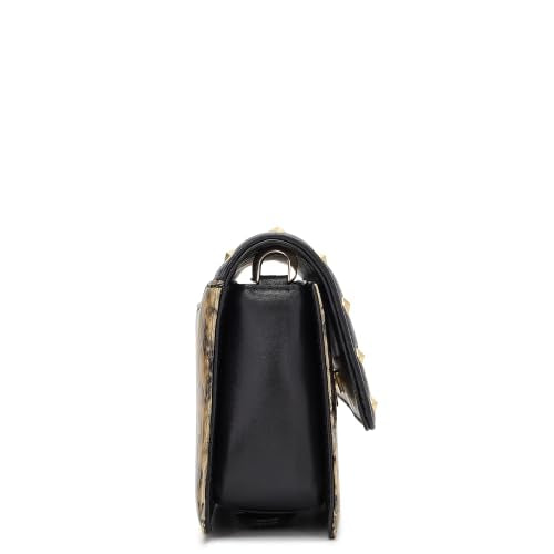 Da Milano Leather Sling Bag for Women - Black (LSB-02589)