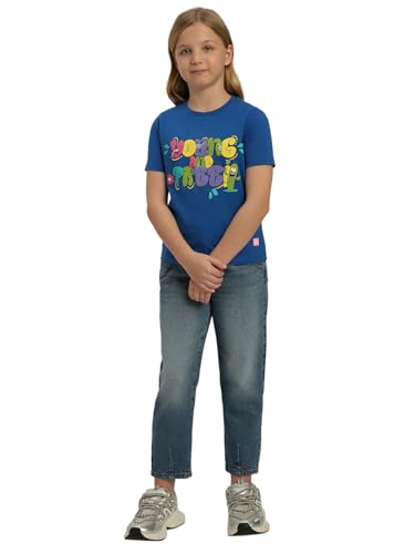 VERO MODA Girl Regular Fit Blue Tshirt
