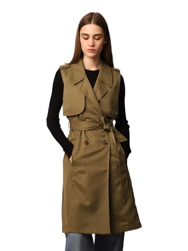 ONLY Women's Regular Fit Olive Coat