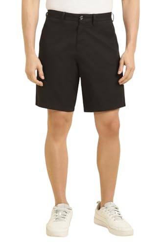 Allen Solly Men's Bermuda Shorts (ASSRQRGFQ56404_Black
