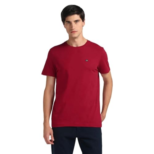 Arrow Sports Men's Regular Fit T-Shirt (ASAEOTS5093_Red