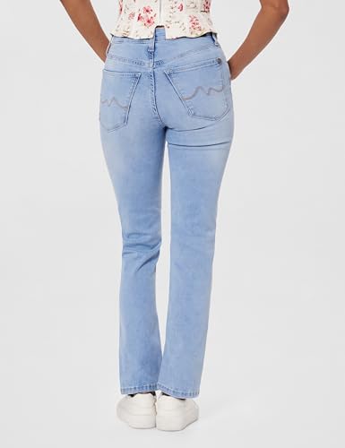 Pepe Jeans Light Blue Solid Women Straight Fit Jeans
