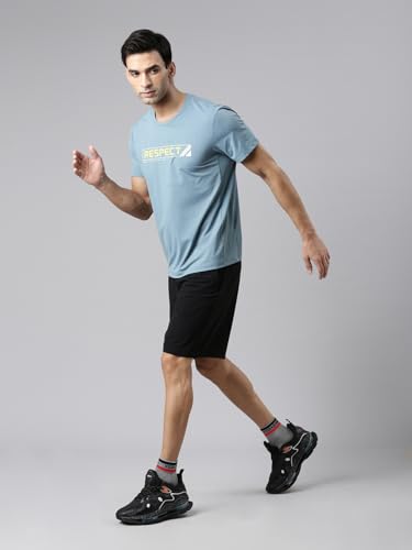 XTEP Black Knitted & Elastic Comfort Traning Long Shorts for Men -XL
