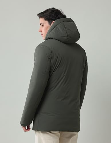 Arrow Sports Men's A-Line Coat (ASAIJK4811_Olive
