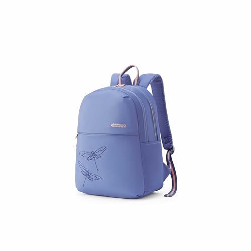 American Tourister Dona | 21 Ltrs | 2 Compartments | Bottle Pocket | Ergonomic Padded Back Panel & Shoulder Straps | High School Backpack | 1 Year International Warranty | Navy