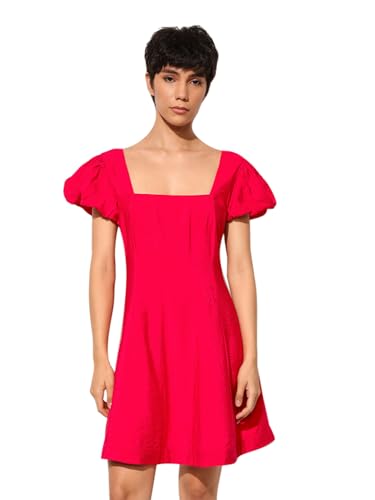 ONLY Women's Fit and Flare Red Dress