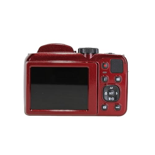 Kodak Pixpro AZ255 Digital Camera (AZ255RD) Bundle Including: 64 GB Memory Card, Rechargeable Batteries, Case, Neck Strap, Lens Caps, Full Cleaning Kit, Card Reader, Card Wallet, USB Cable, Cap Keeper
