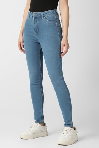 Women Blue Mid Wash Jeans