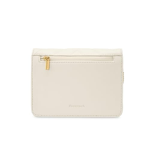Fastrack Quilted Brunch Sling Bag for Women, Girls and Ladies | Ladies Purse Handbag | Made of Faux Leather