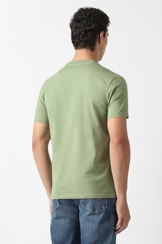 Men Green Graphic Print Crew Neck T-Shirt
