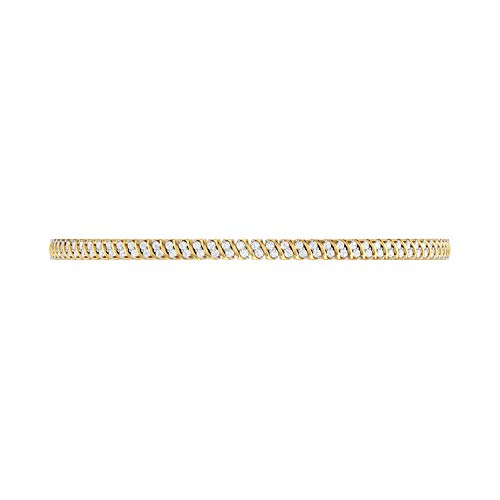 PC Jeweller 14k (585) Yellow Gold and Solitaire Bangle for Women