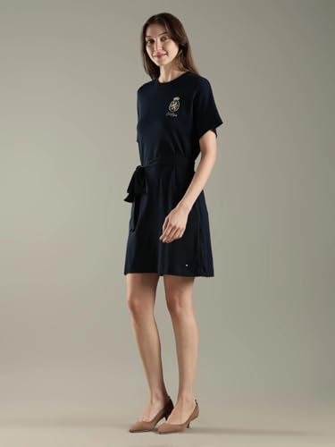 Cotton Crew Neck T-Shirt Dress