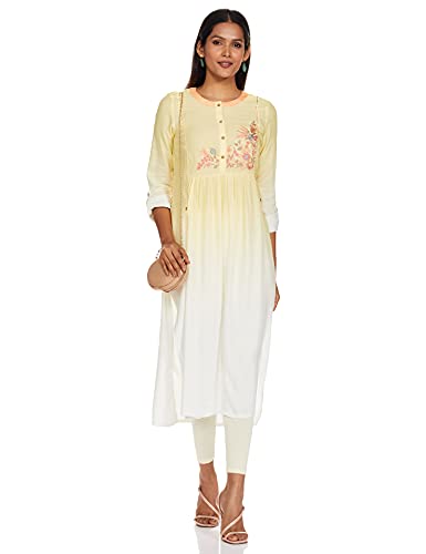 W for Woman Pink Asymmetric Solid Kurta_20FEW13564-114376_L