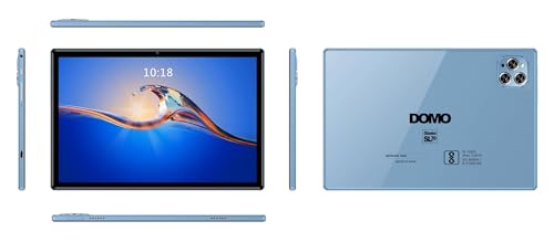 DOMO Slate SL39 10.1-Inch 4G Tablet PC, 4GB RAM + 32GB inbuilt Storage,1TB Expandable, Dual SIM Slot, Bluetooth, Octa Core CPU, GPS, [Blue]
