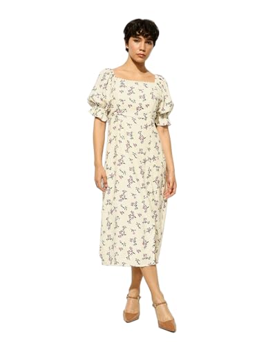 ONLY Women's Fit and Flare White Dress