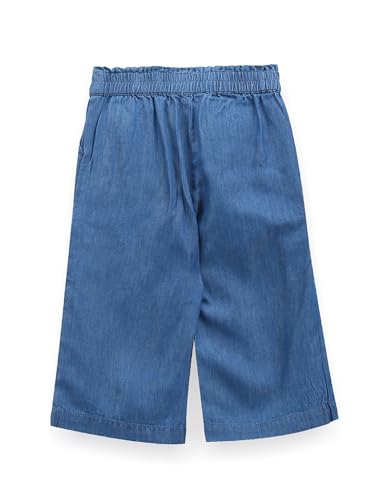 U.S. POLO ASSN. Kids Regular fit Girls Cotton Trousers (UGTRO0011_Blue_3-4Y)